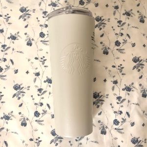 Brand New Starbucks White Holiday Sparkle Travel Tumbler